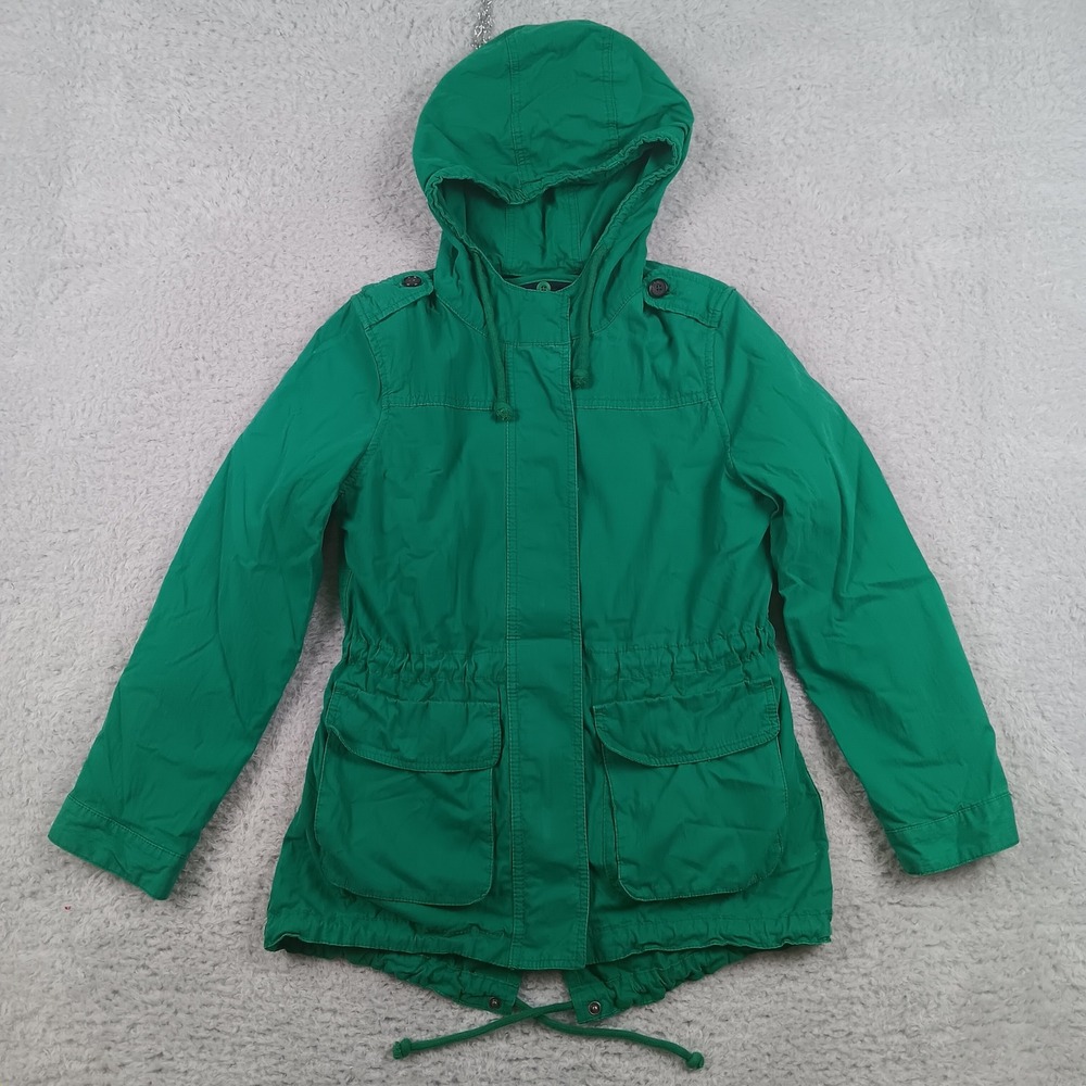 Old Navy Jacket Field Small Green Utility Anorak Removable Liner Hooded S/P/P